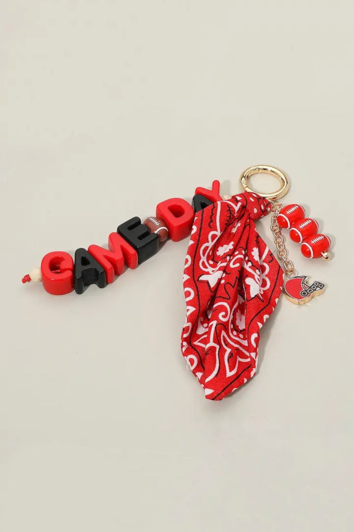 Georgia Red and Black Game Day Bag Charm