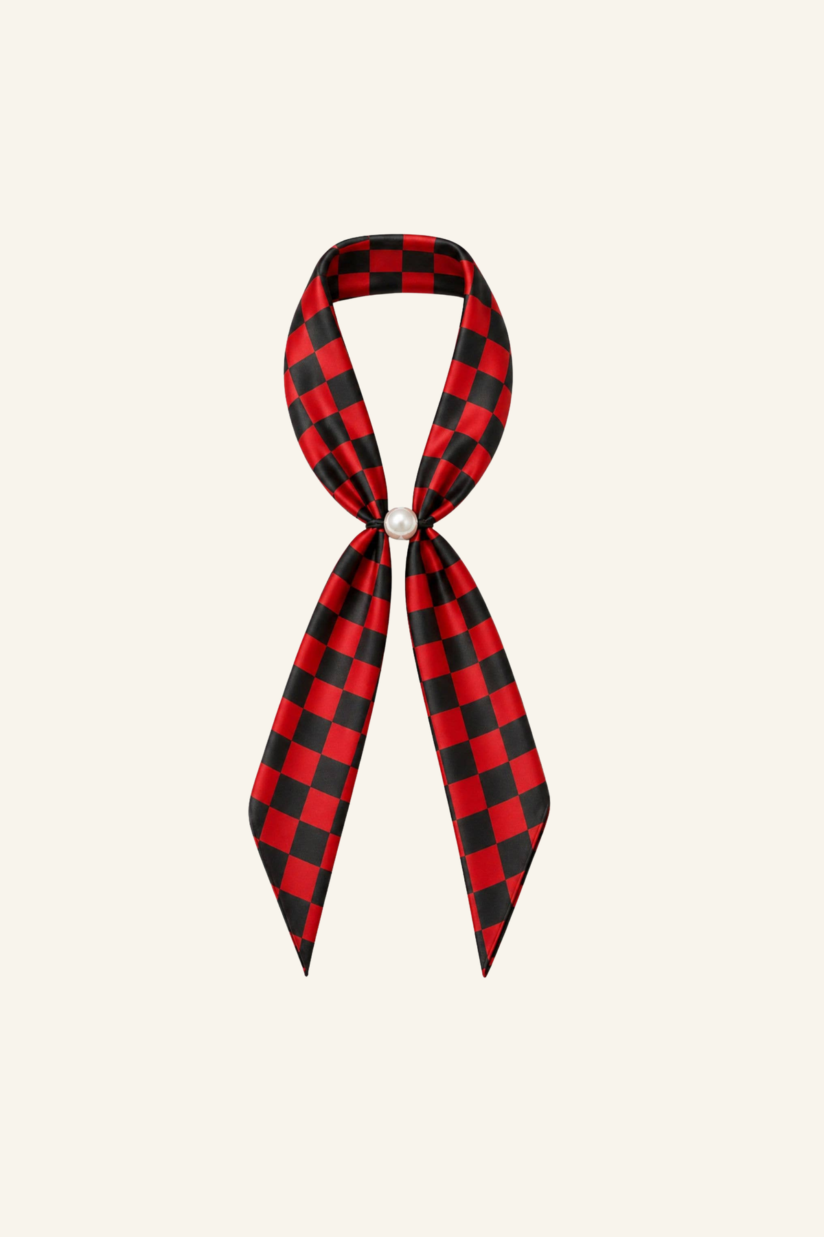 Red/Black Checker Neck Scarf