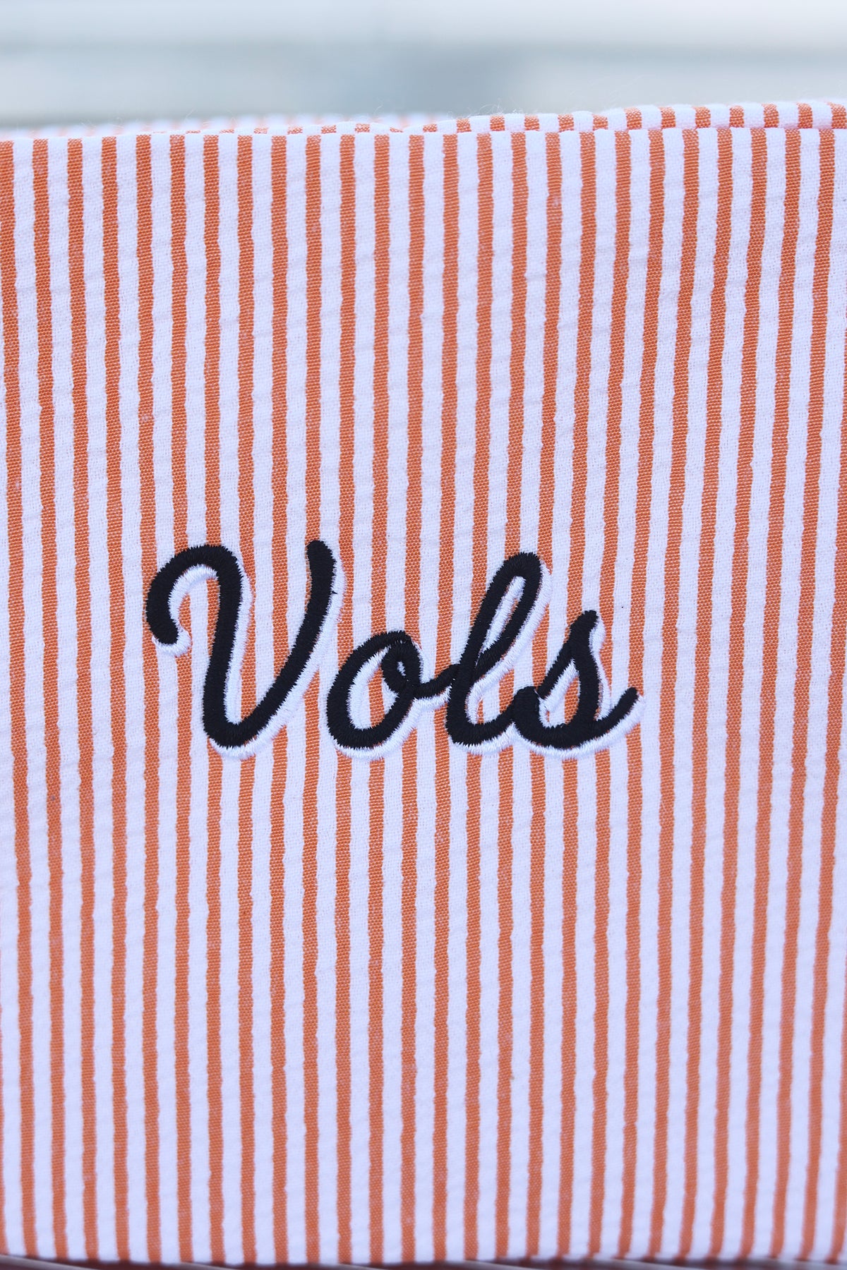 Vols Embroidered Seersucker Cosmetic Bag