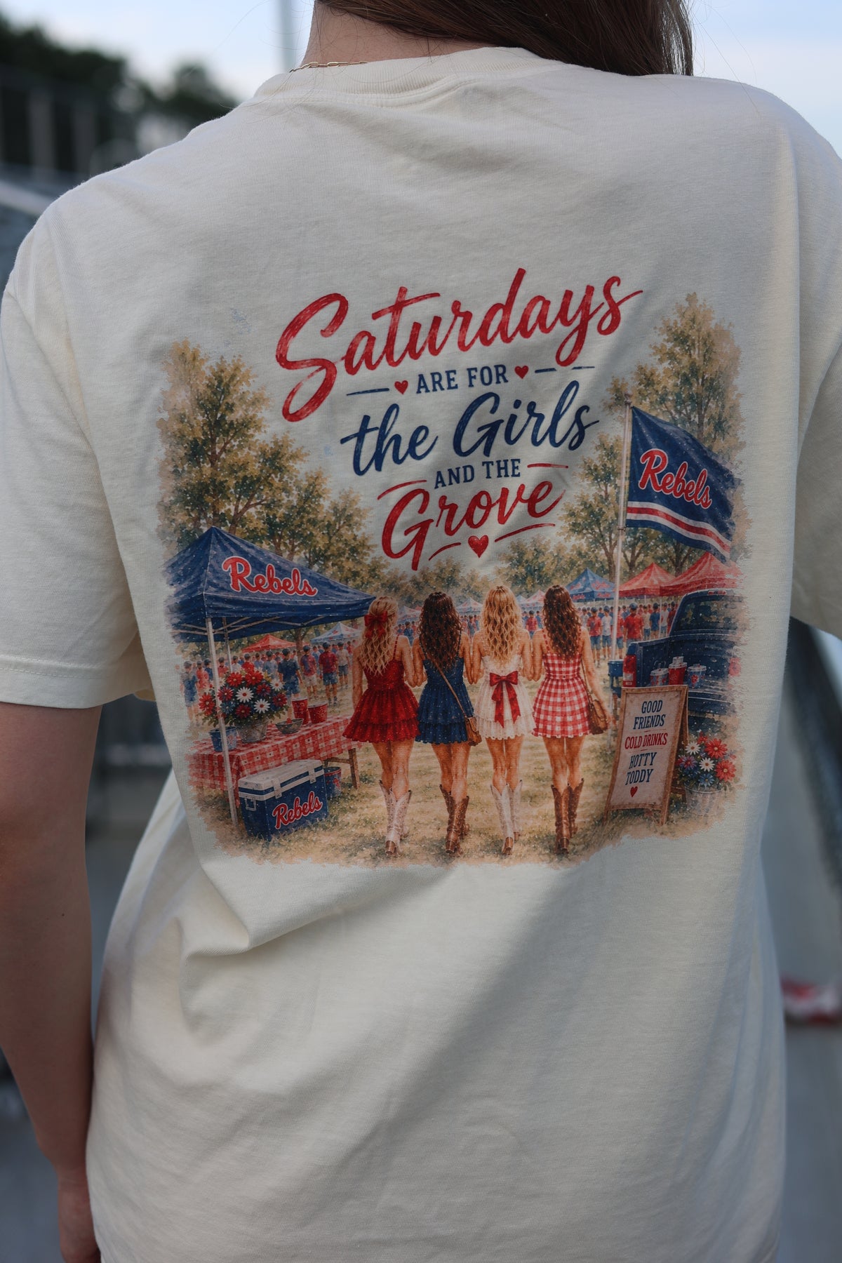 Saturdays are for the Girls and the Grove Pocket Tee
